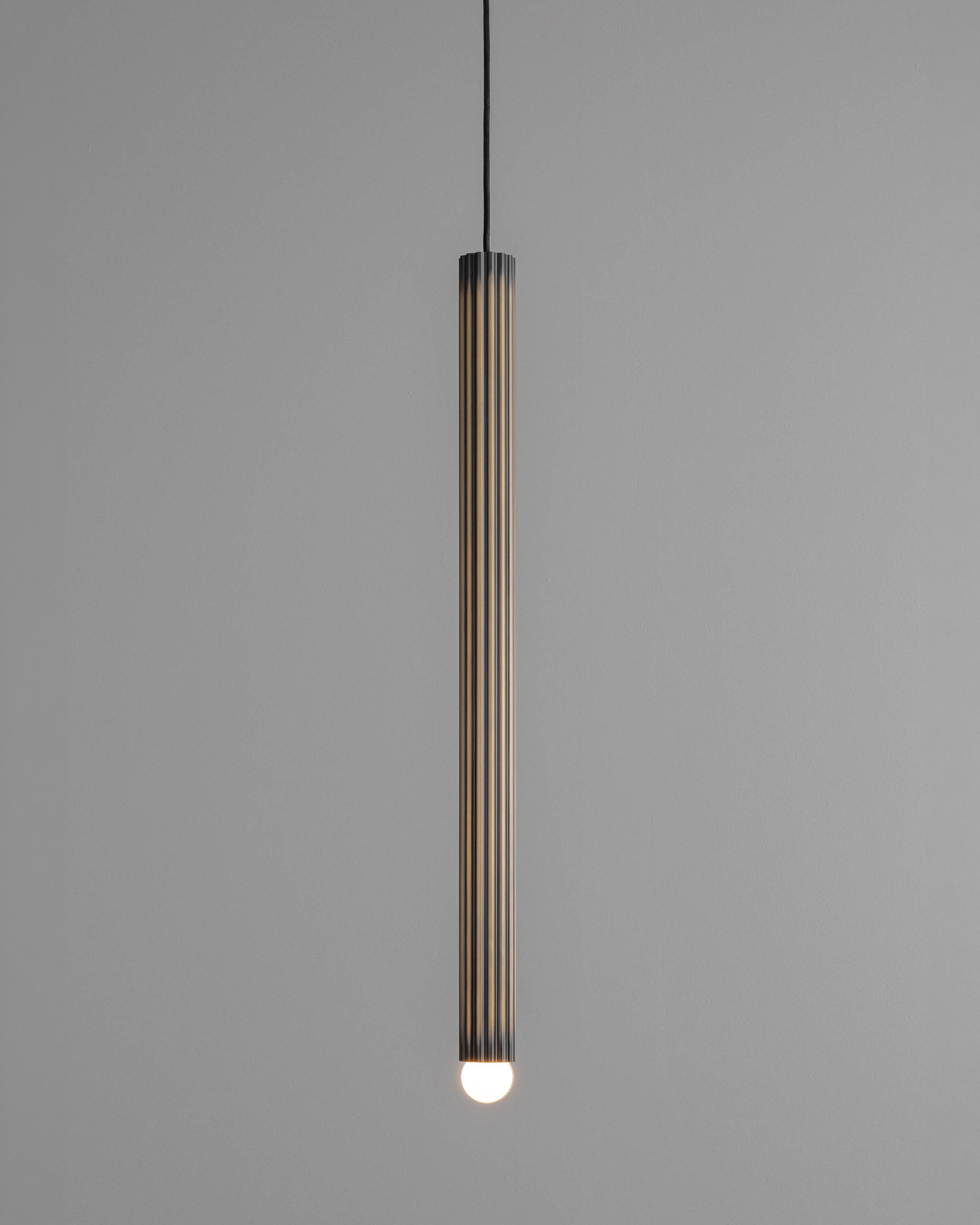 Vesta Single XLG brass Pendant inheritage bronze finish handcrafted by Schwung