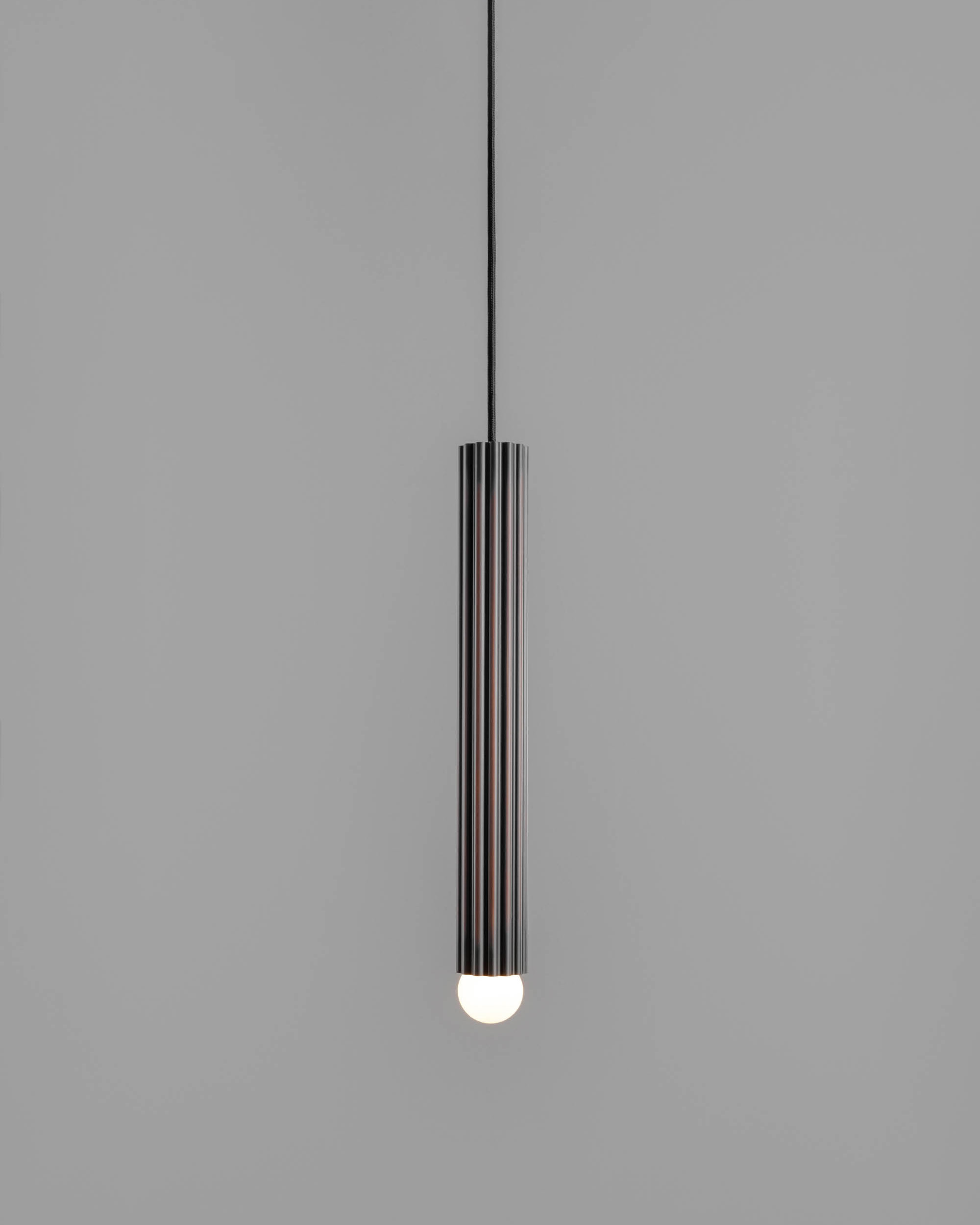 Vesta Single MD brass Pendant in classic bronze finish handcrafted by Schwung