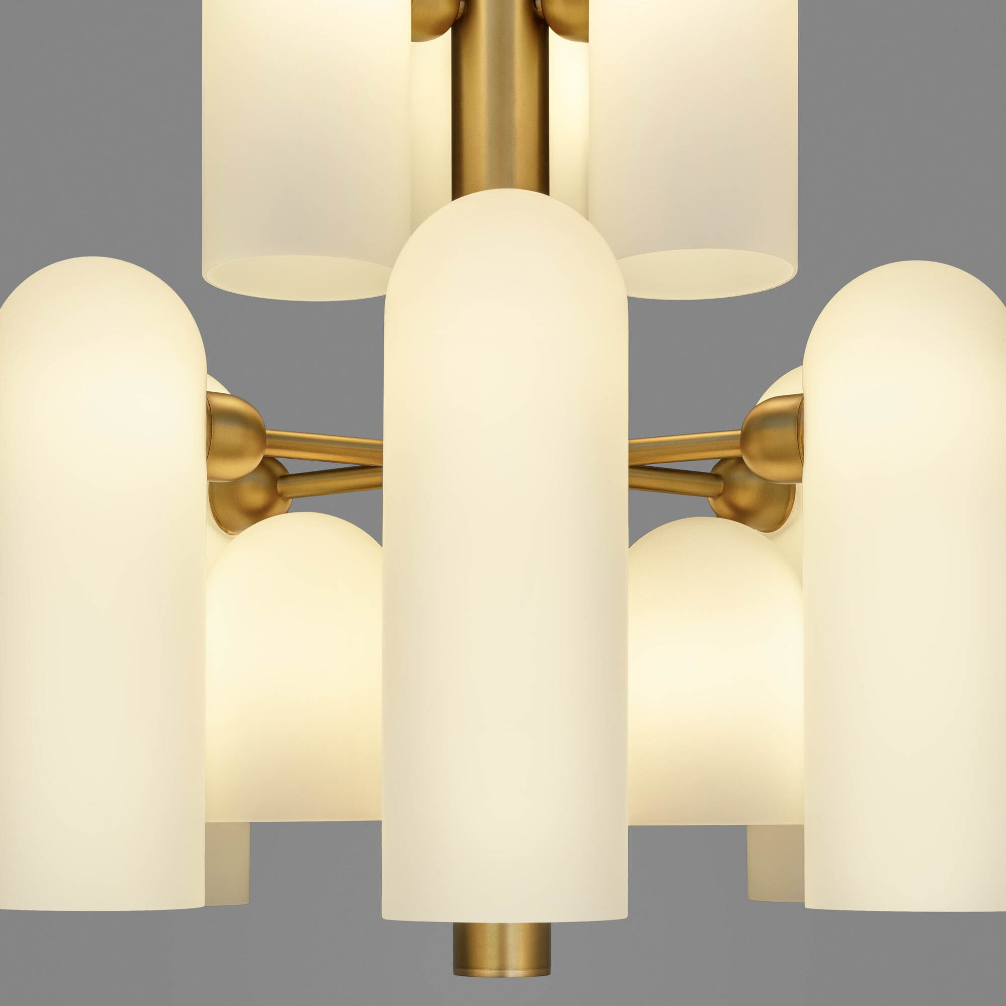Close-up of opal matt glass in Odyssey12 showcasing the handcrafted lighting detail by Schwung.