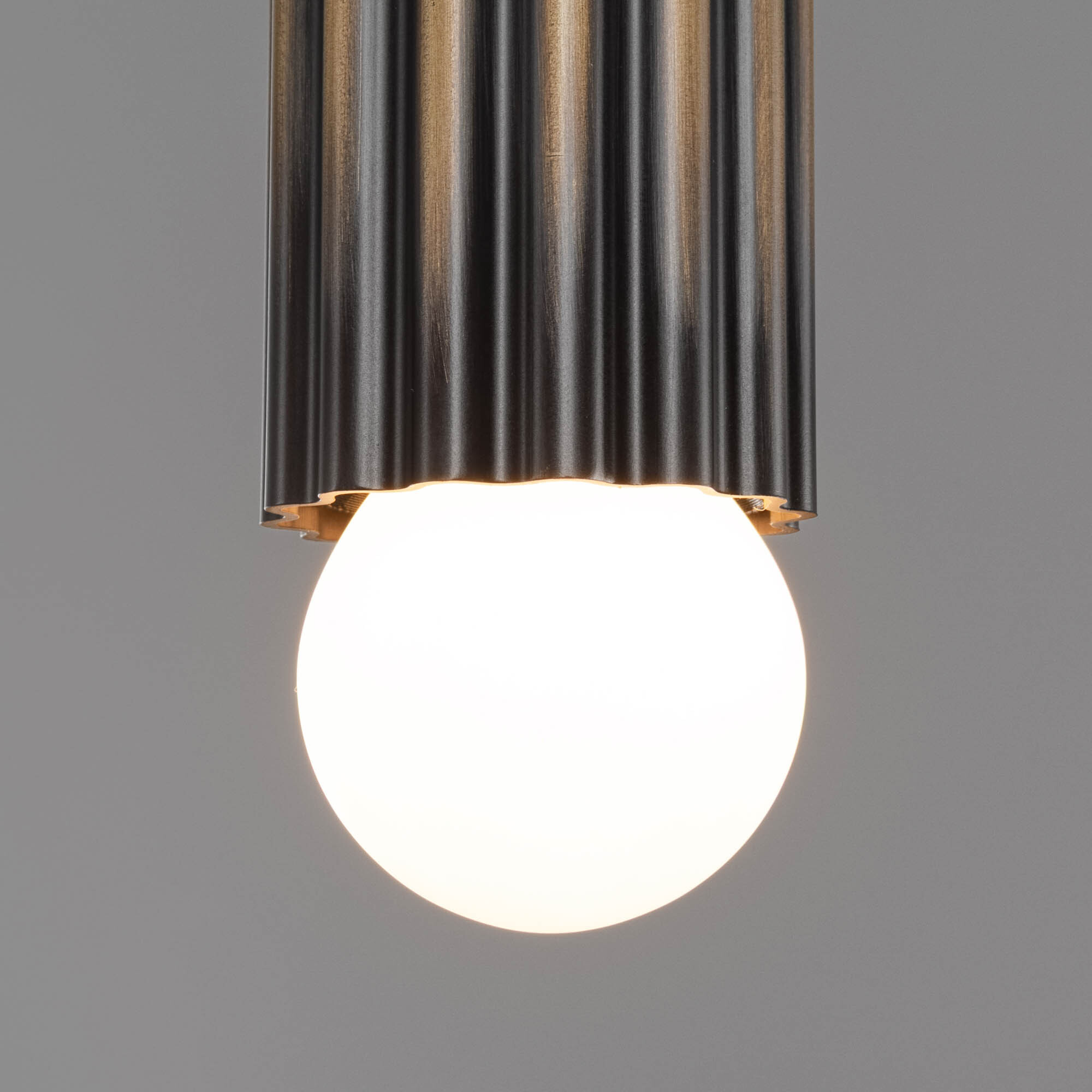 Vesta Single XLG brass Pendant inheritage bronze finish handcrafted by Schwung