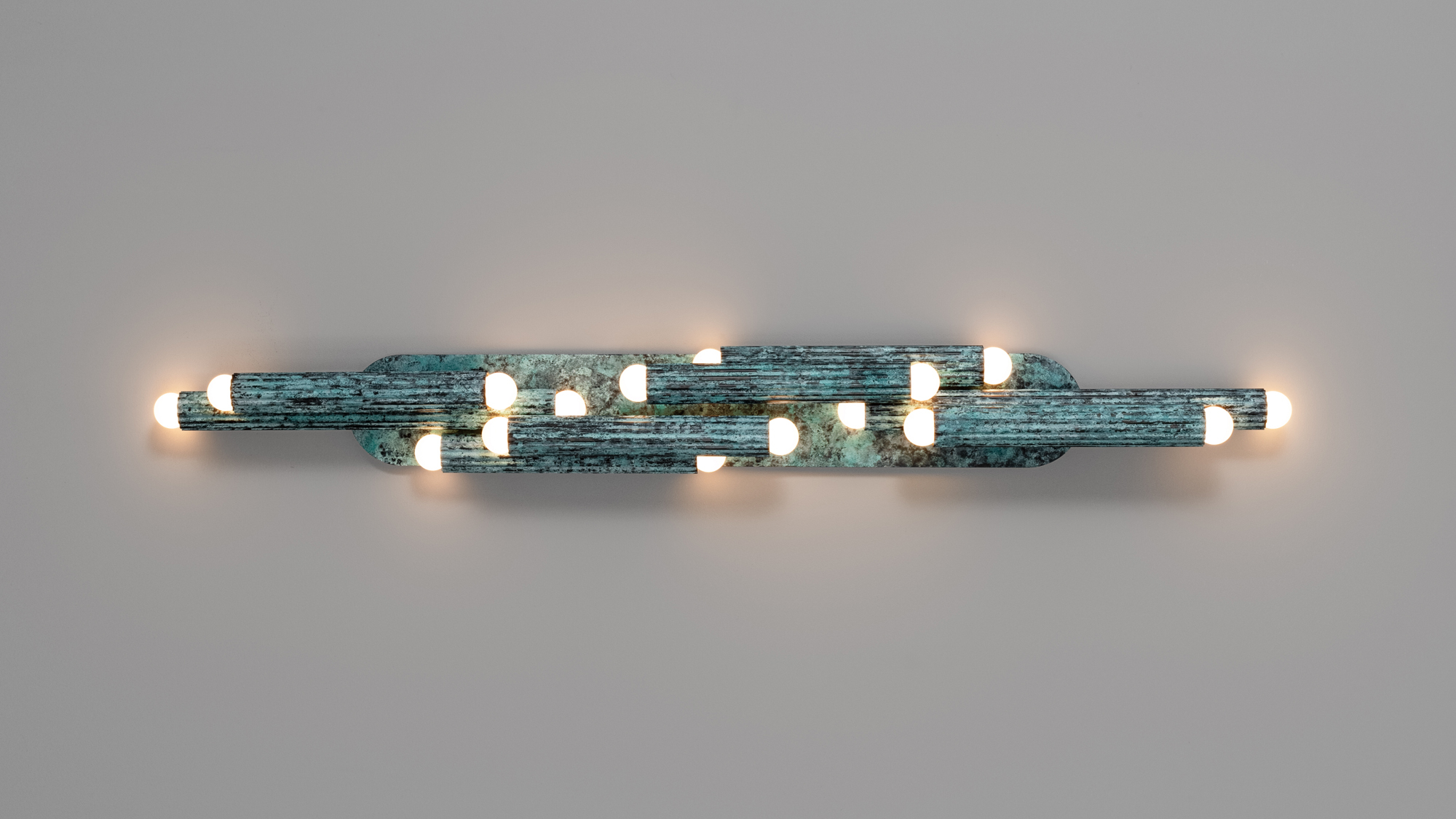 Schwung Vesta Legion LG Wall Sconce Verdigris Ash