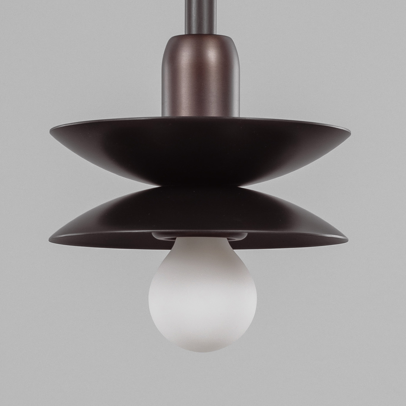 Babylon Cluster 7 brass and marble chandelier in classic bronze finish handcrafted by Schwung